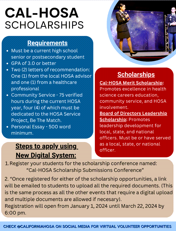 SLC Scholarship Availability CalHOSA